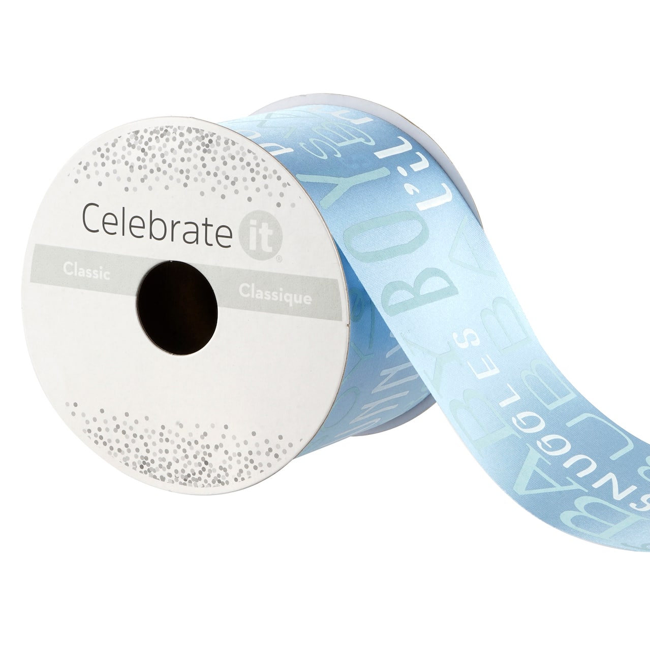 12 Pack: 2.5'' x 5yd. It's a Boy Satin Ribbon by Celebrate It®